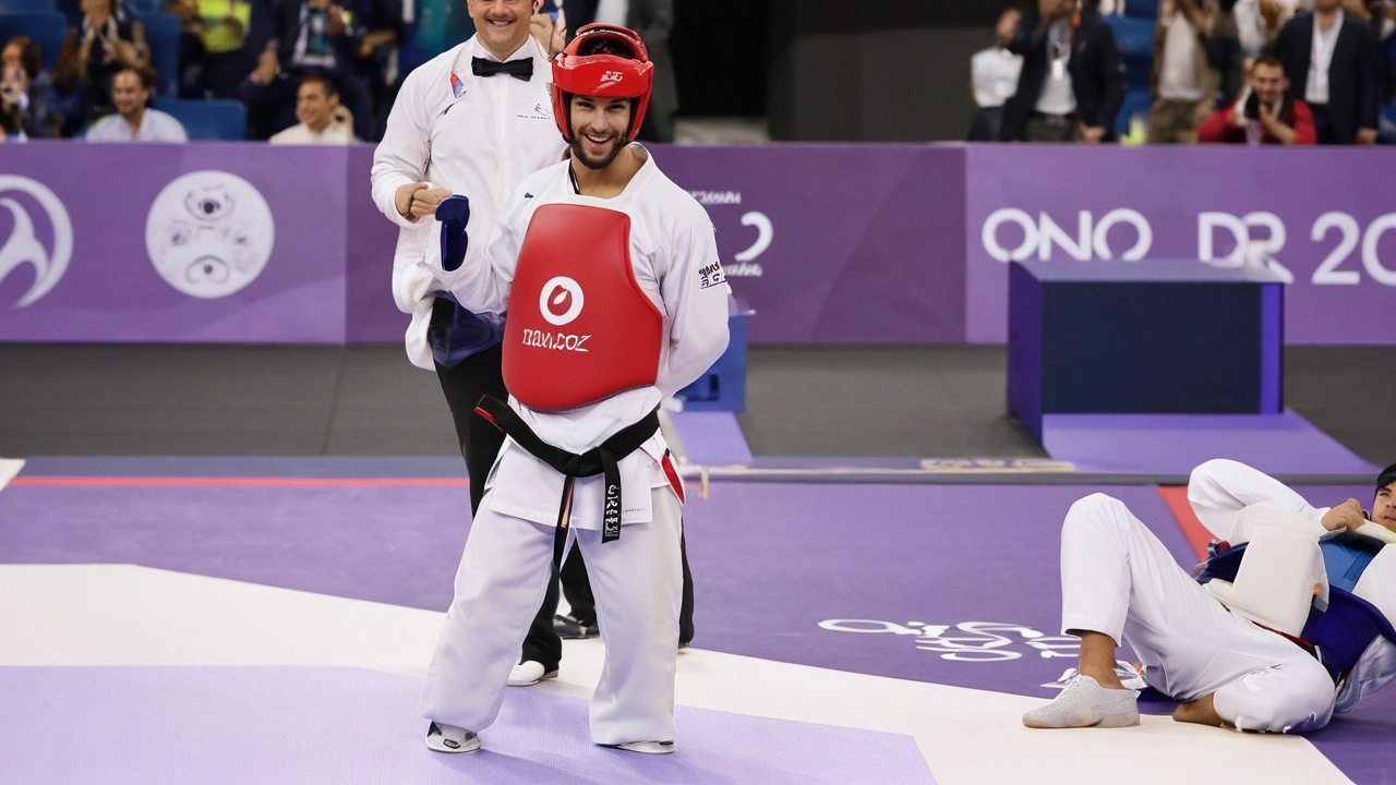 Henrique Marques avança às quartas de final no taekwondo das Olimpíadas de Paris 2024